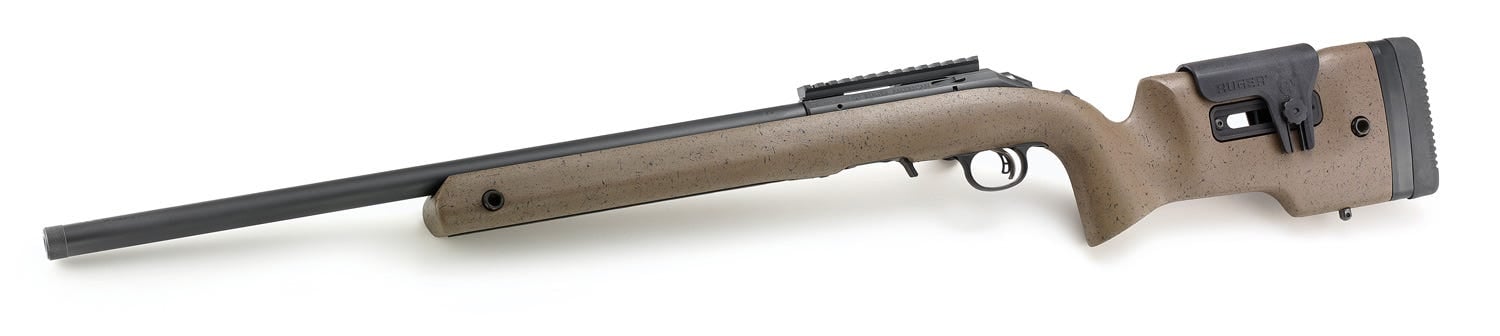 Ruger American Rimfire Long Range Target Brown .22 LR 22" 10 Rounds - Image 6