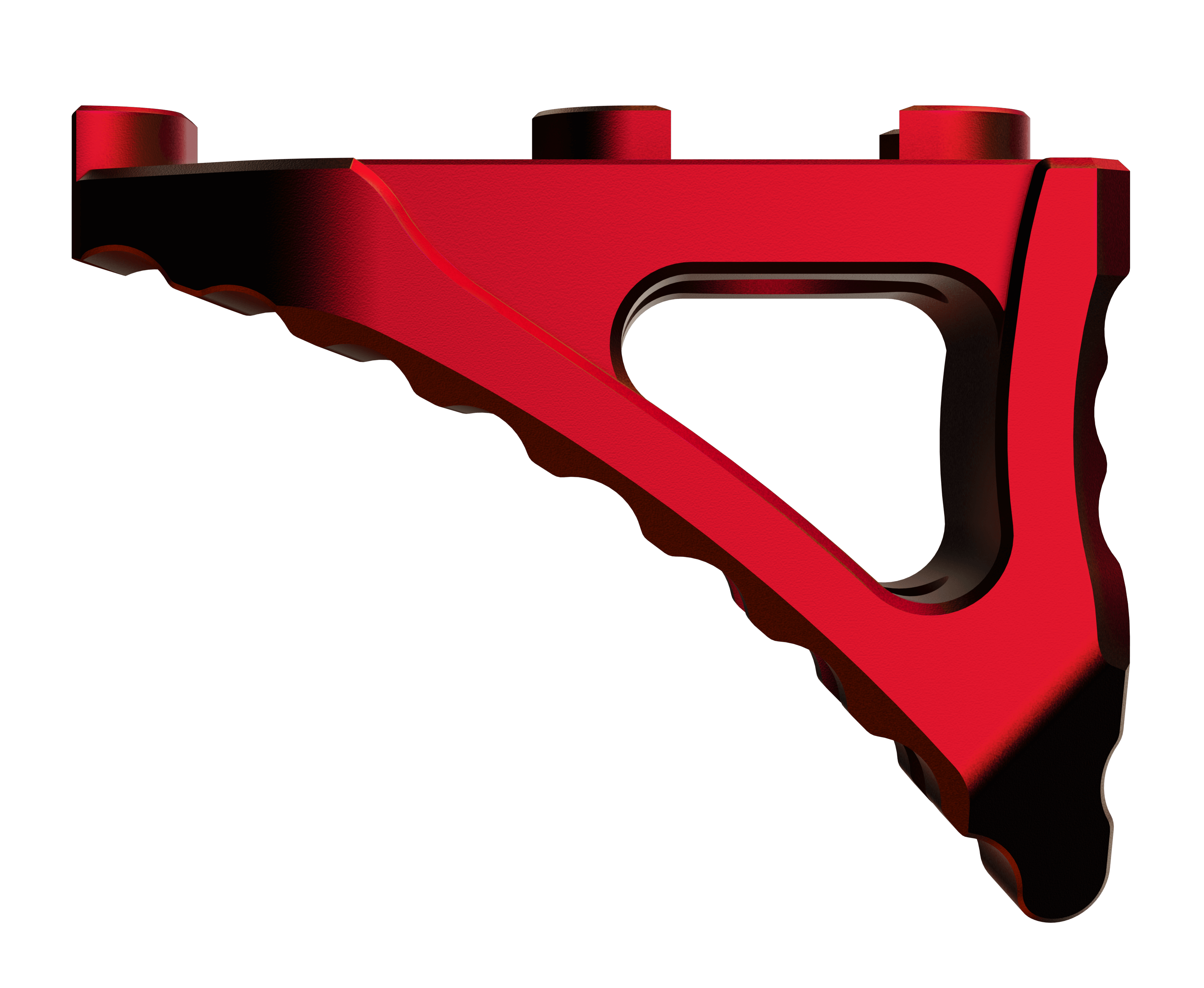 Rise Armament Micro Handstop Red Skeletonized M-LOK Mount