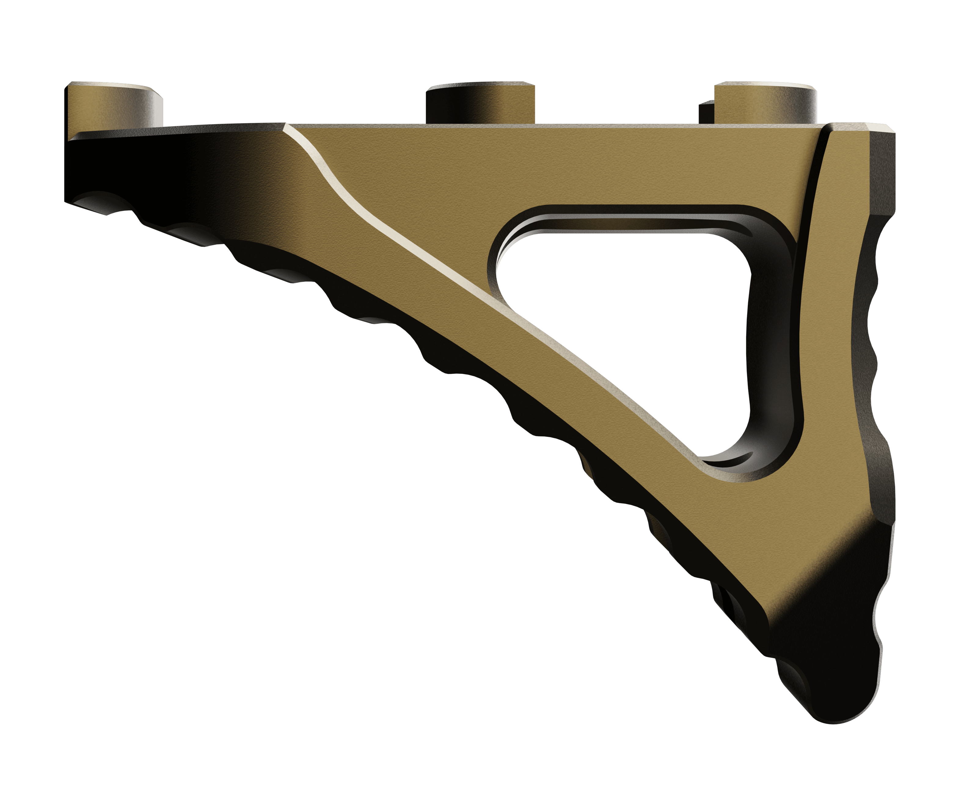 Rise Armament Micro Handstop Bronze Skeletonized M-LOK Mount