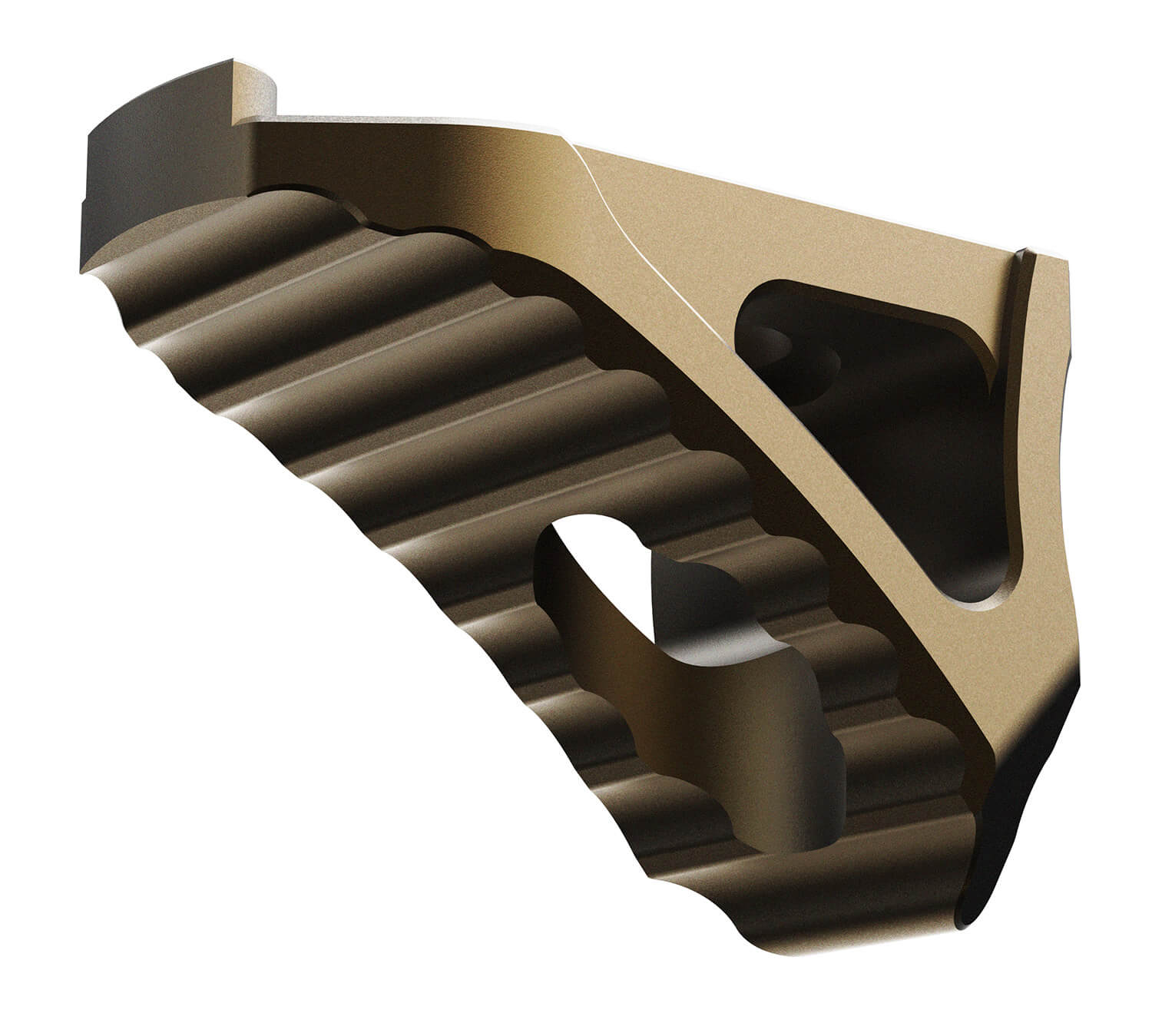 Rise Armament Micro Handstop Bronze Skeletonized M-LOK Mount - Image 2