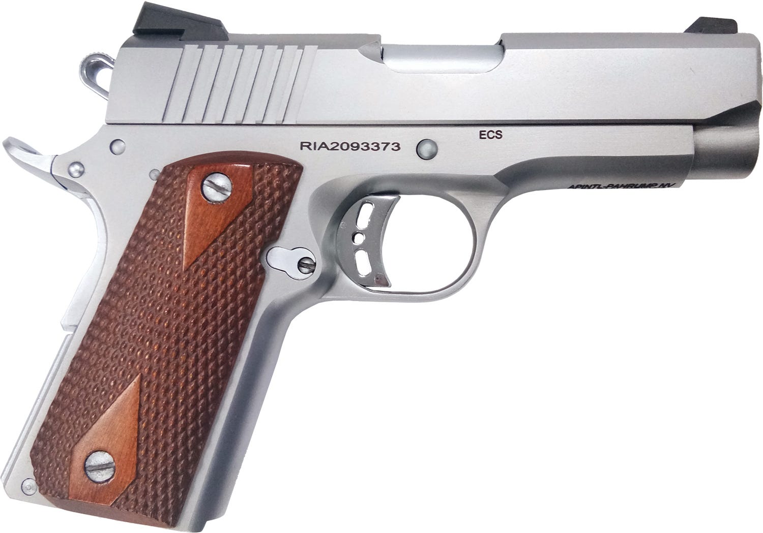 Rock Island Armory Rock Standard CS Stainless .45 ACP 3.63" Barrel 7-Rounds Wood Grips