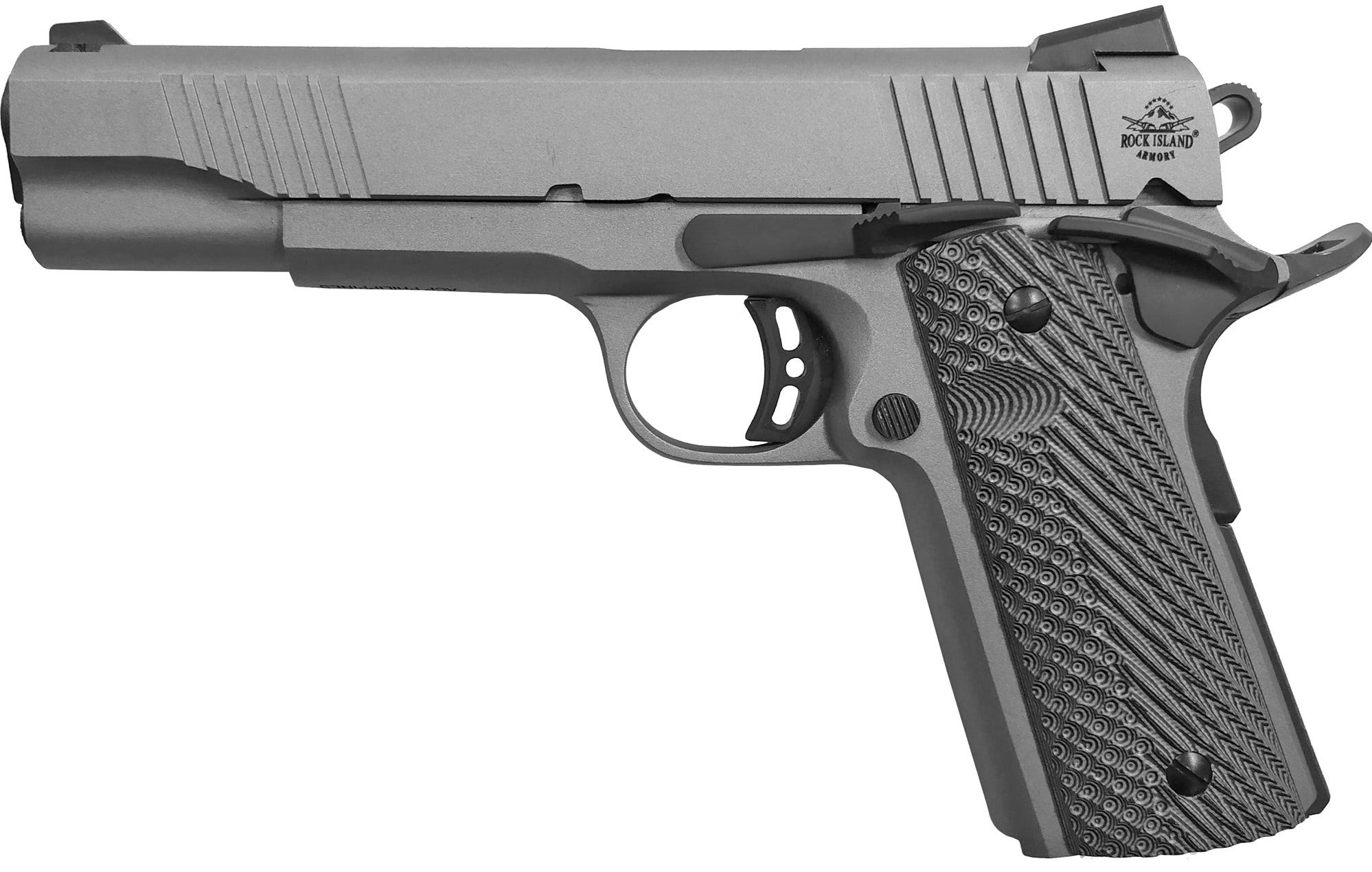 Rock Island Armory Standard FS Gunmetal Gray .45 ACP 5" Barrel 8-Rounds