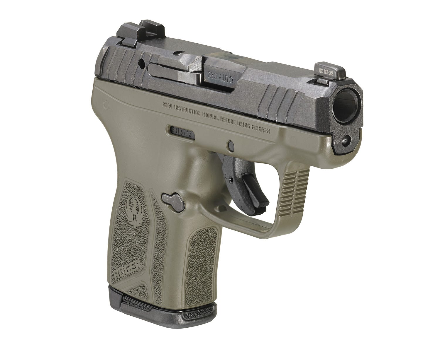 Ruger LCP Max OD Green .380 ACP 2.8" Barrel 10-Rounds - Image 2