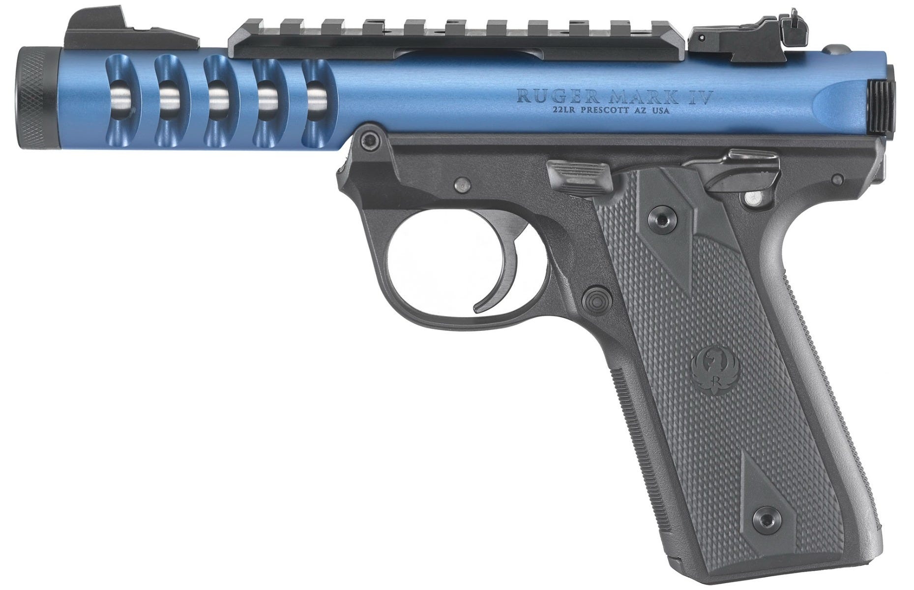 Ruger 22/45 Lite Mark IV Blue .22 LR 4.4" Barrel 10-Rounds - Image 2