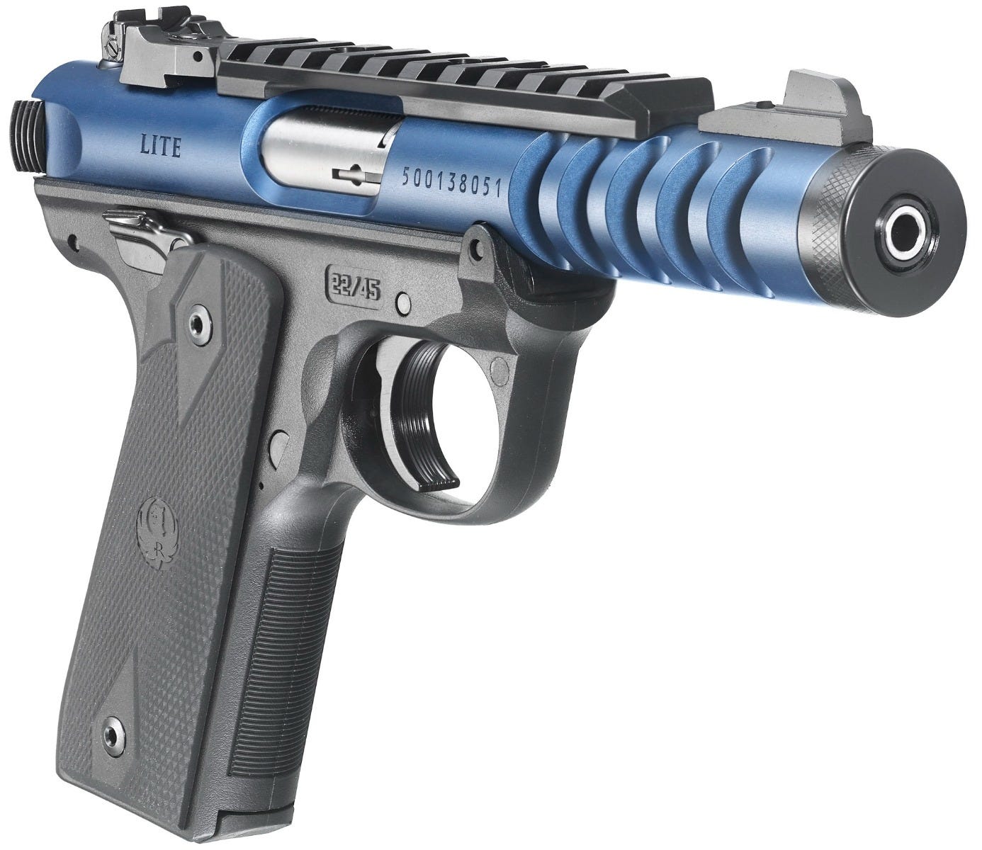 Ruger 22/45 Lite Mark IV Blue .22 LR 4.4" Barrel 10-Rounds - Image 3