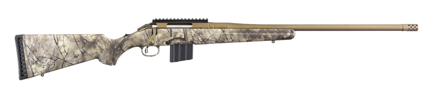 Ruger American Camo / Tan .350 Legend 22" Barrel 5-Rounds Threaded