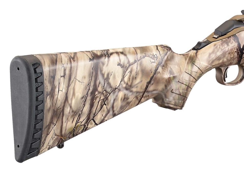 Ruger American Go Wild Camo / Bronze .243 Win 16.1" Barrel 4-Rounds Adjustable Trigger - Image 2