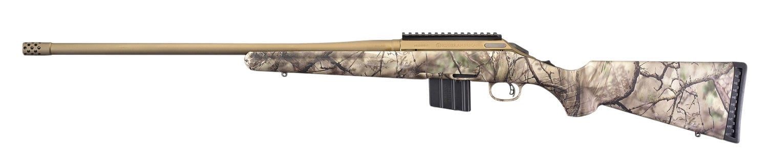 Ruger American Camo / Tan .350 Legend 22" Barrel 5-Rounds Threaded - Image 2