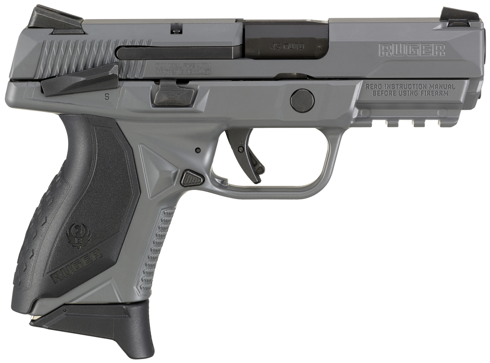 Ruger American Compact Gray .45 ACP 3.75" Barrel 7-Rounds with Manual Safety