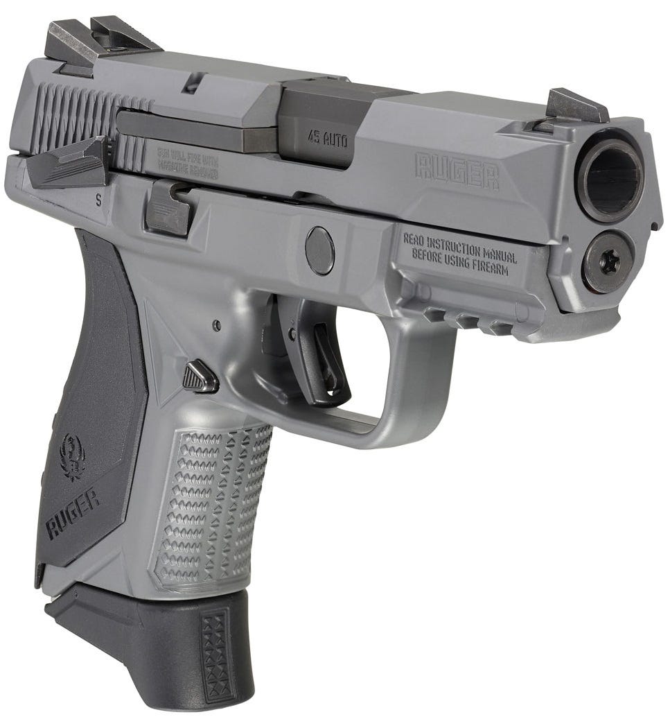 Ruger American Compact Gray .45 ACP 3.75" Barrel 7-Rounds with Manual Safety - Image 2