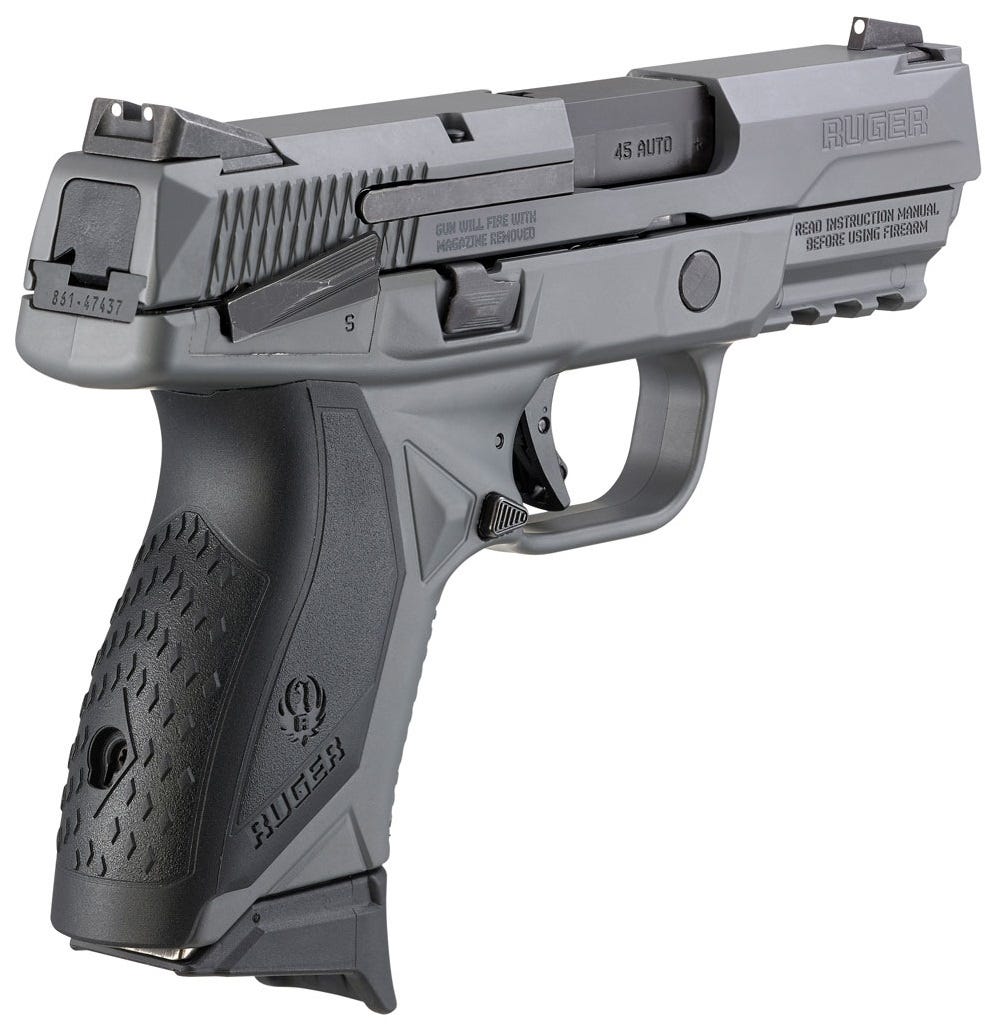 Ruger American Compact Gray .45 ACP 3.75" Barrel 7-Rounds with Manual Safety - Image 3