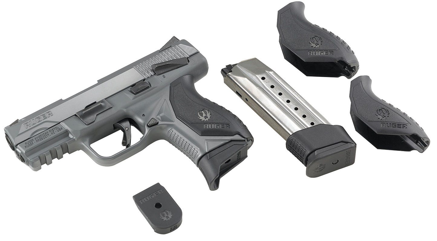Ruger American Compact Gray 9mm 3.55" Barrel 17-Rounds Novak LoMount Carry Sights - Image 3