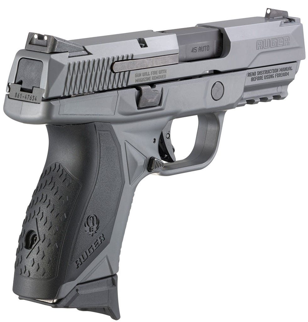Ruger American Compact Pro Gray .45 ACP 3.75" Barrel 7-Rounds 3-Dot Sights - Image 5