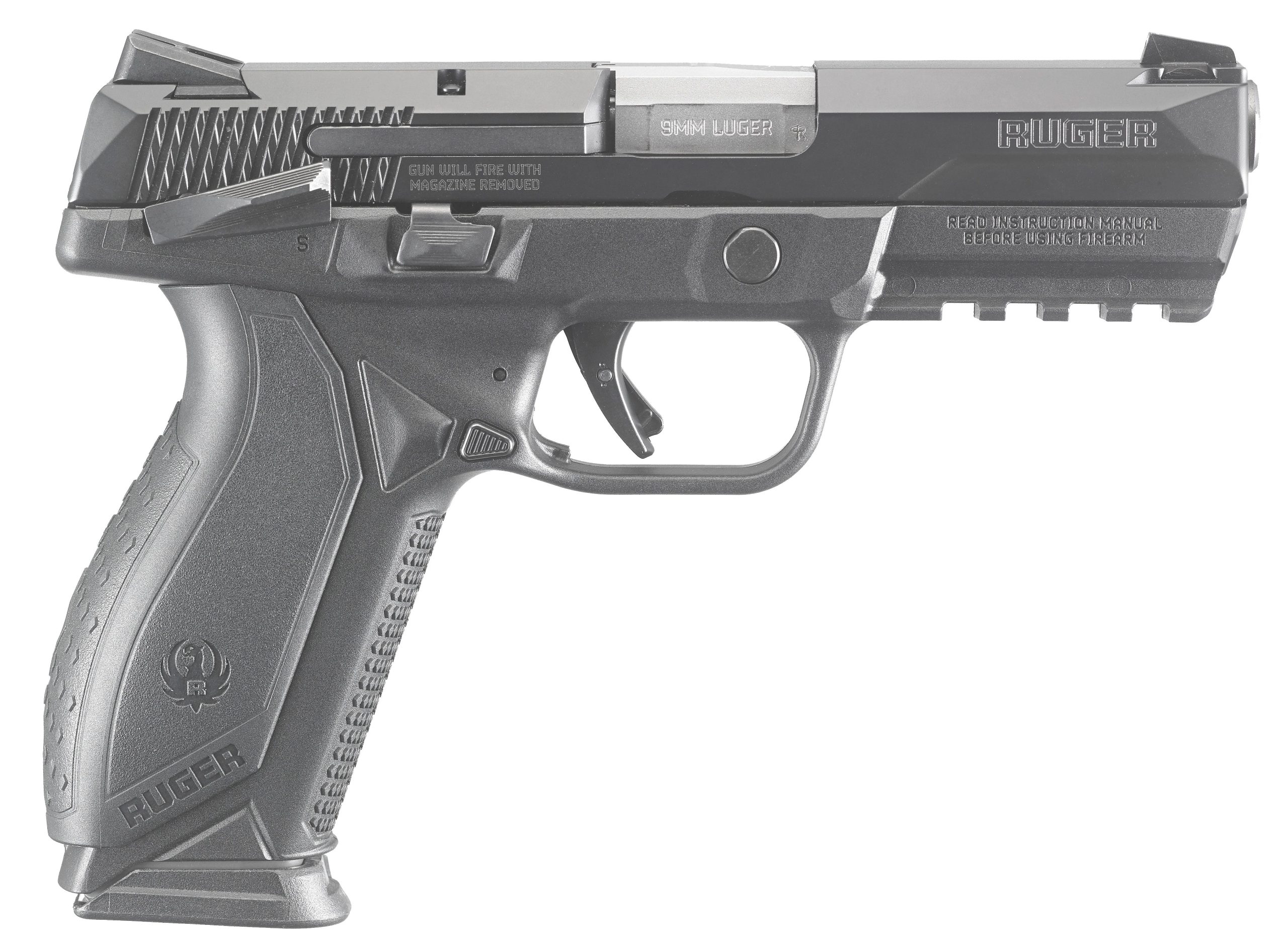 Ruger American Duty 9mm 4.2" Barrel 10-Rounds Novak LoMount Sights