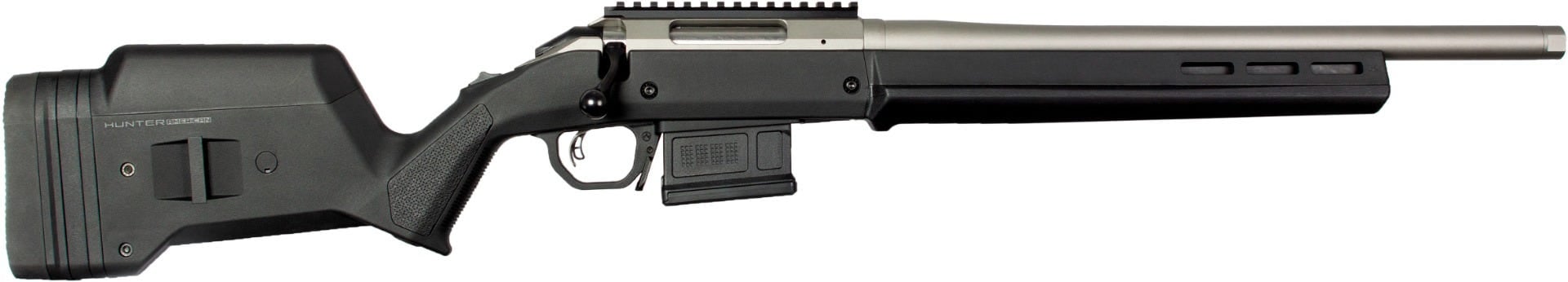 Ruger American Hunter Stainless / Black 6.5 Creedmoor 18" Barrel 5-Rounds