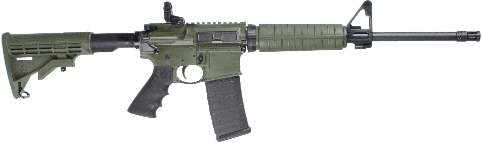 Ruger AR-556 OD Green 5.56 NATO/.223 Rem 16" Barrel 30-Rounds Adjustable Stock