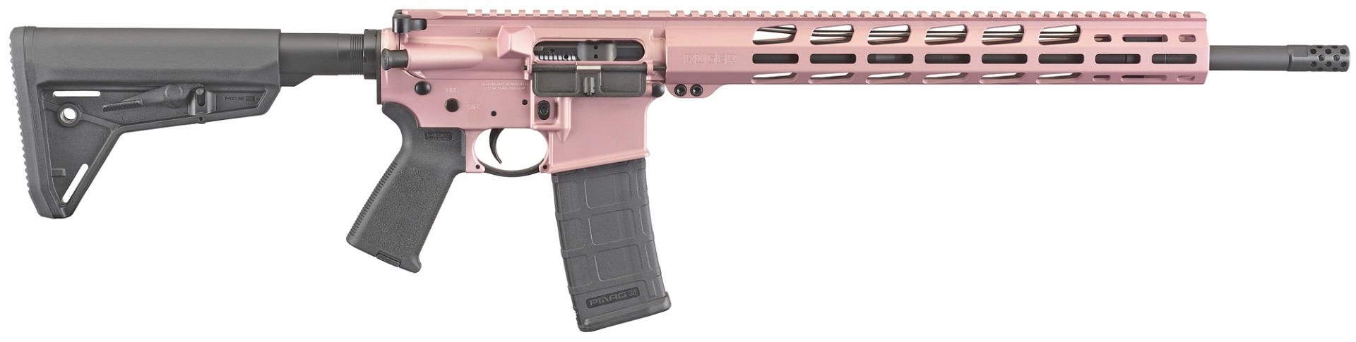 Ruger AR-556 MPR Rose Gold 5.56 / .223 Rem 18" Barrel 30-Rounds Threaded