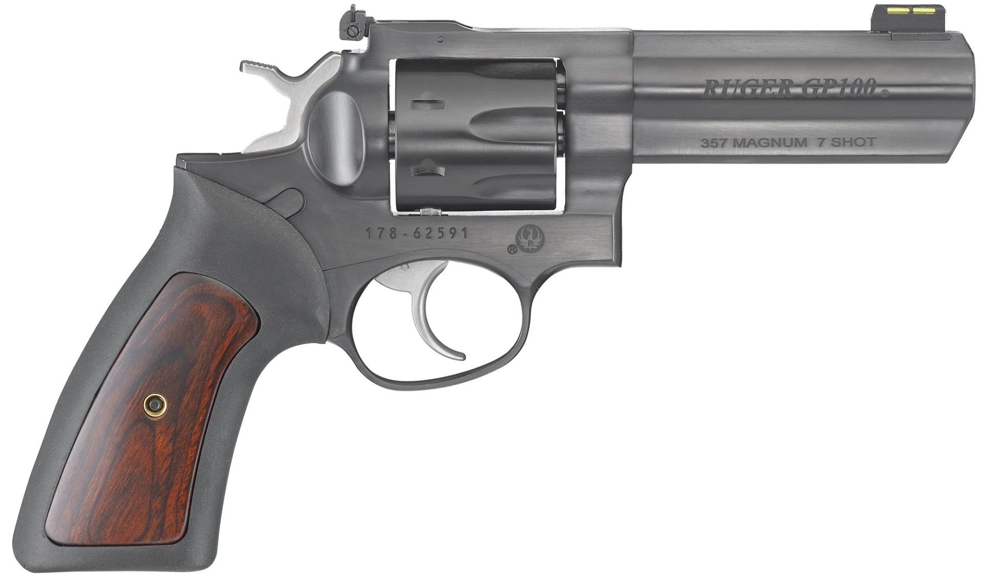 Ruger GP100 Blued .357 Mag 4.2" Barrel 7-Rounds Fiber Optic Front Sight