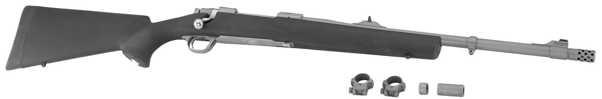 Ruger Hawkeye Alaskan Stainless / Black .338 Win 20" Barrel 3-Rounds - Image 3