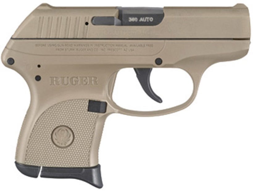 Ruger LCP Desert Tan .380 ACP 2.75" Barrel 6-Rounds