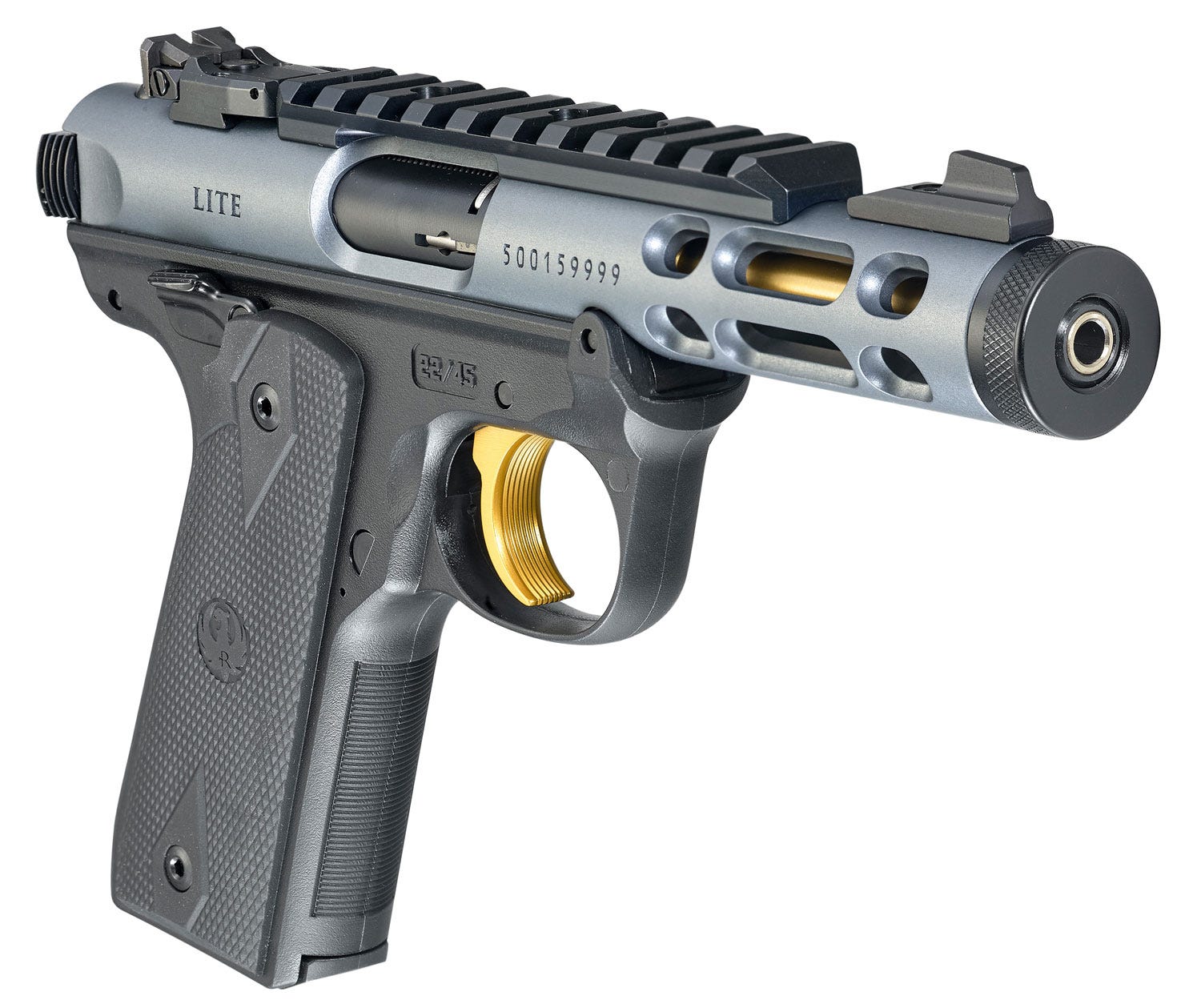 Ruger Mark IV 22/45 Lite Grey Anodized .22 LR 4.4" Barrel 10-Rounds - Image 3