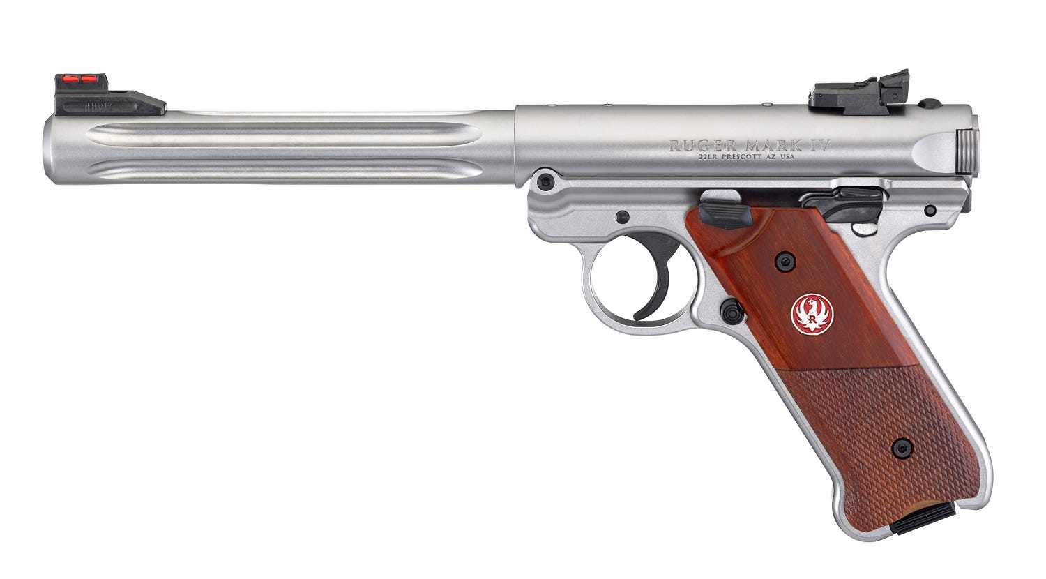Ruger Mark IV Hunter Stainless .22LR 6.88" Barrel 10-Rounds - Image 2