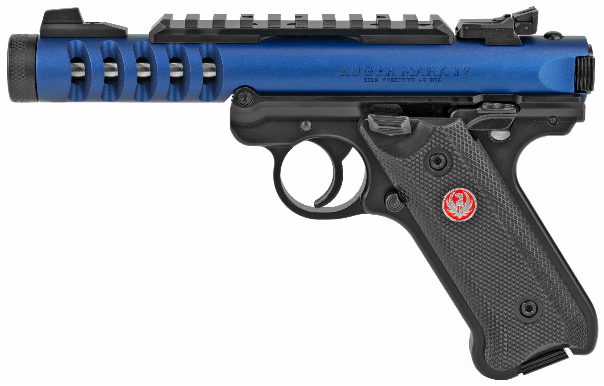 Ruger Mark IV Lite Blue .22 LR 4.4" Barrel 10-Rounds - Image 2