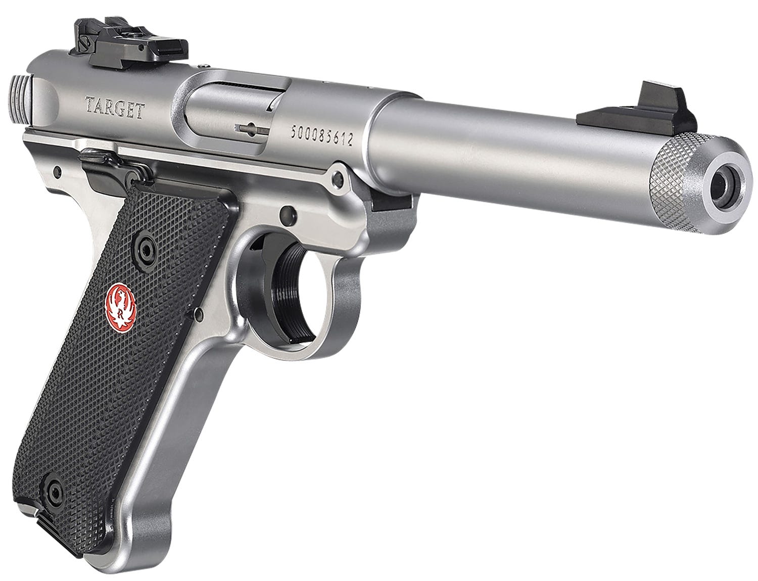 Ruger Mark IV Target Stainless .22 LR 5.5" Barrel 10-Rounds Threaded Barrel - Image 3