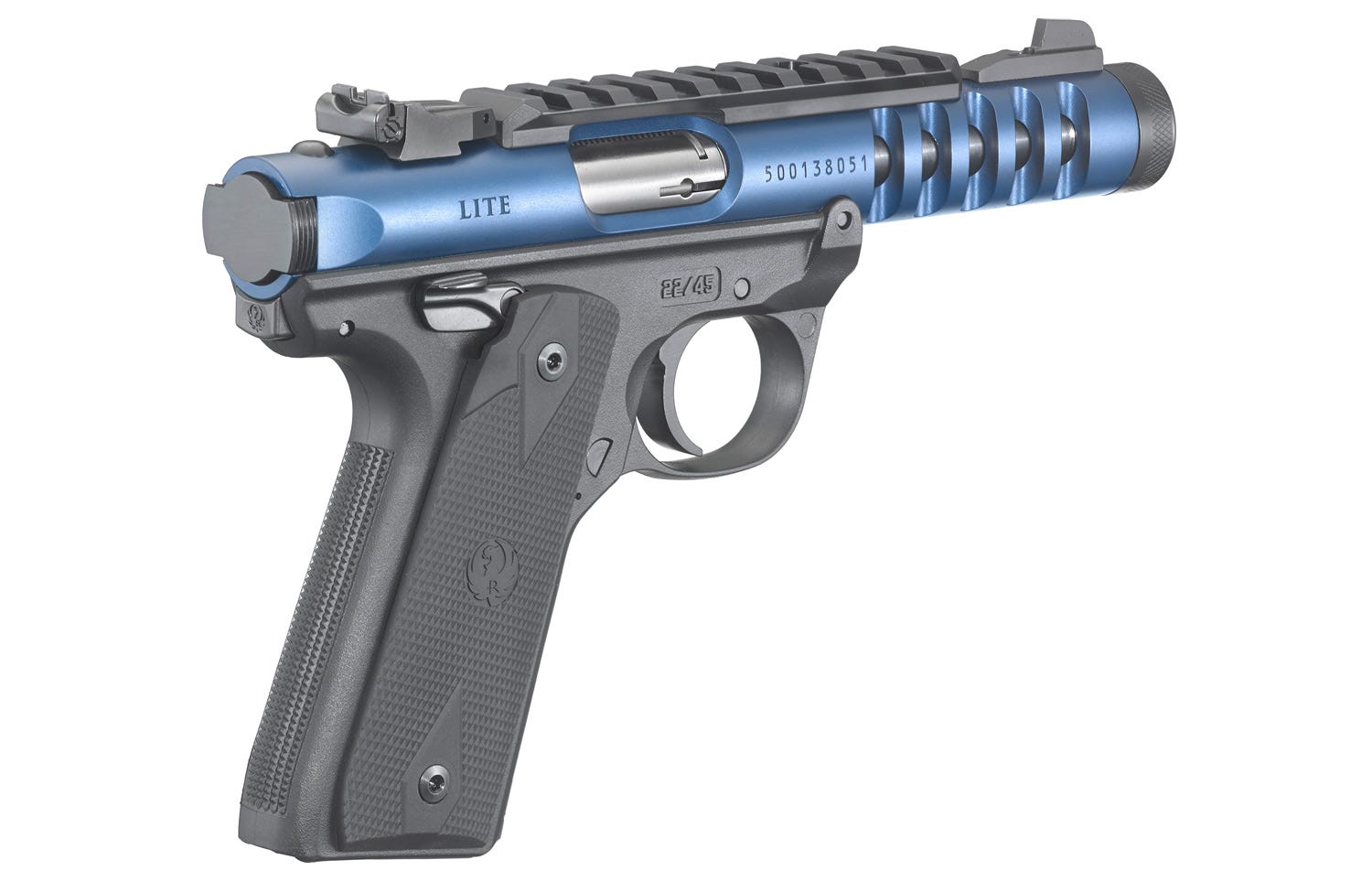 Ruger 22/45 Lite Mark IV Blue .22 LR 4.4" Barrel 10-Rounds - Image 5