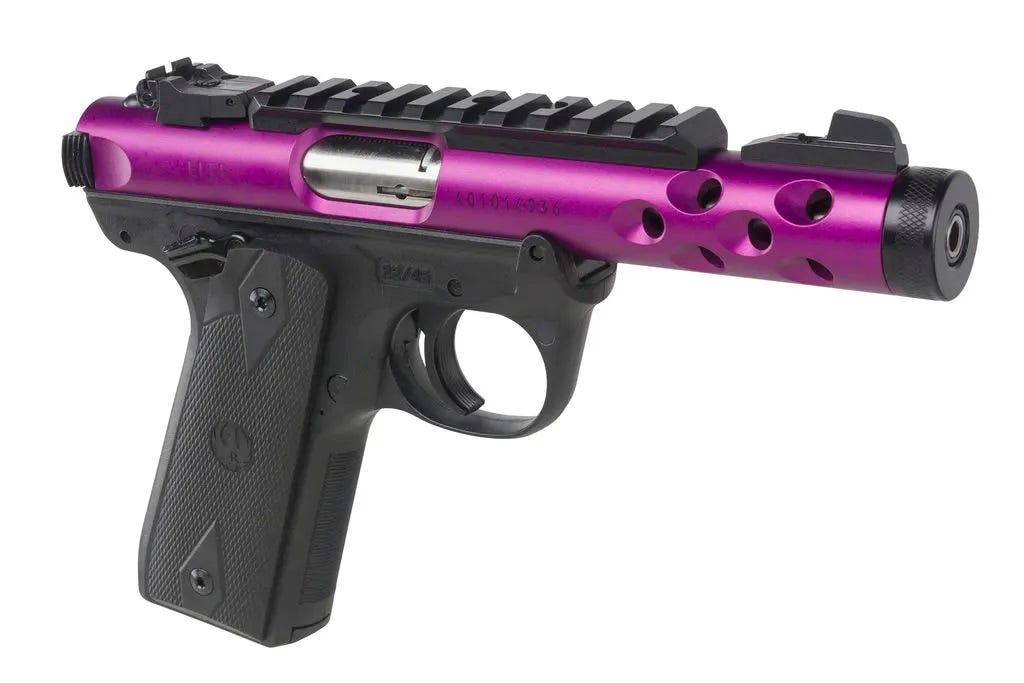 Ruger Mark IV 22/45 Lite Purple 4.40" Threaded Barrel .22 LR 10-Rounds - Image 2