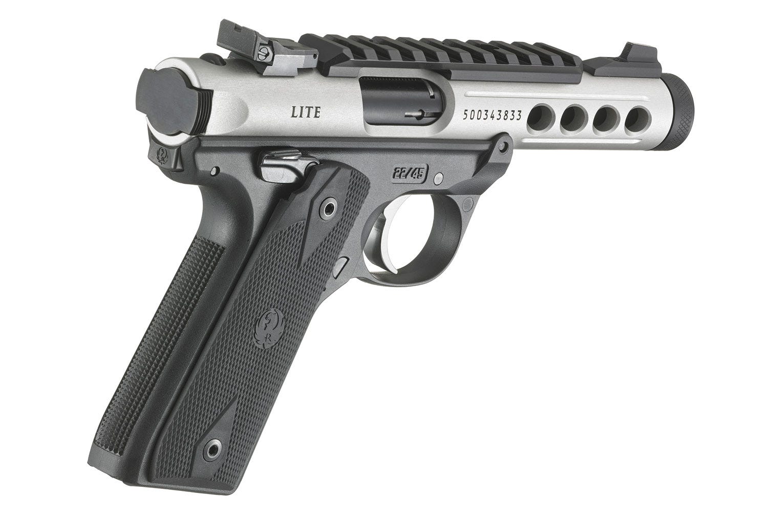 Ruger Mark IV 22/45 Lite Stainless .22 LR 4.4" Barrel 10-Rounds - Image 4