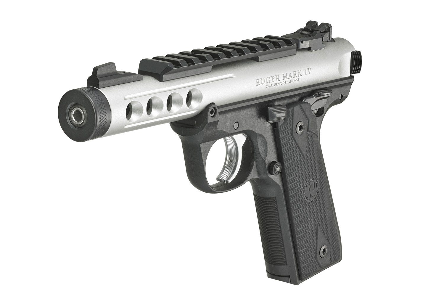 Ruger Mark IV 22/45 Lite Stainless .22 LR 4.4" Barrel 10-Rounds - Image 5