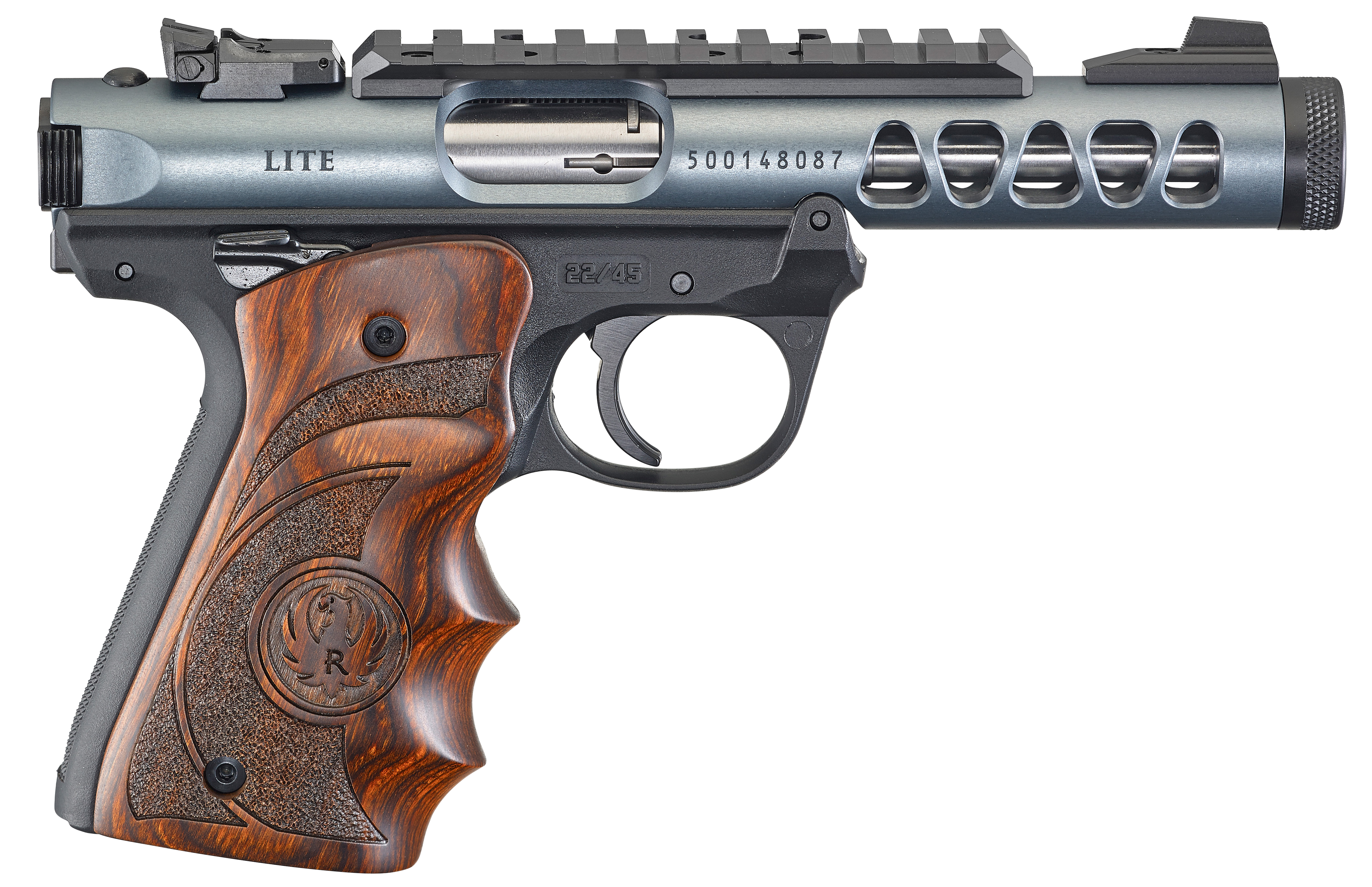 Ruger MK IV 22/45 Lite Diamond-Gray 22 LR 4.4" Barrel 10-Rounds Non-Threaded