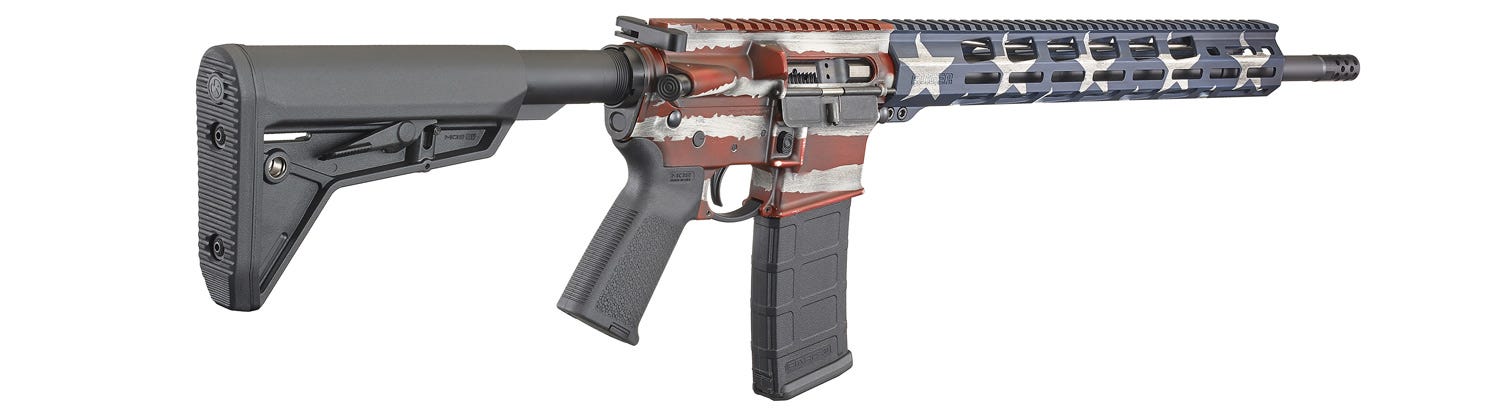 Ruger AR-556 MPR American Flag 5.56/.223 18" Barrel 30-Rounds - Image 4