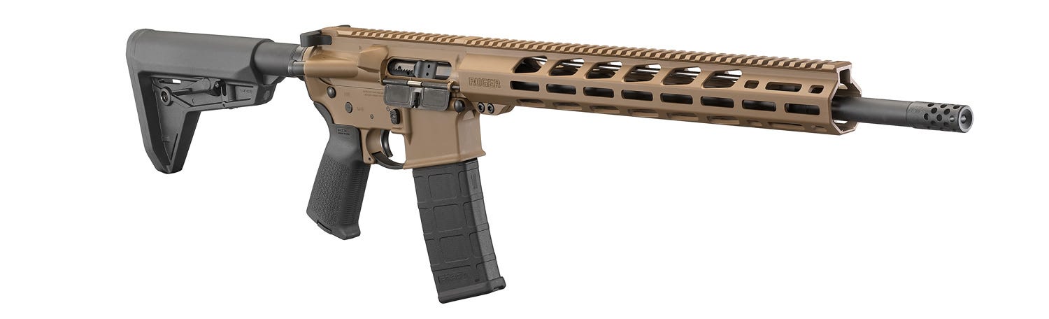 Ruger AR556 MPR Brown 5.56 NATO/.223 Rem 18" Barrel 30 Rounds - Image 5
