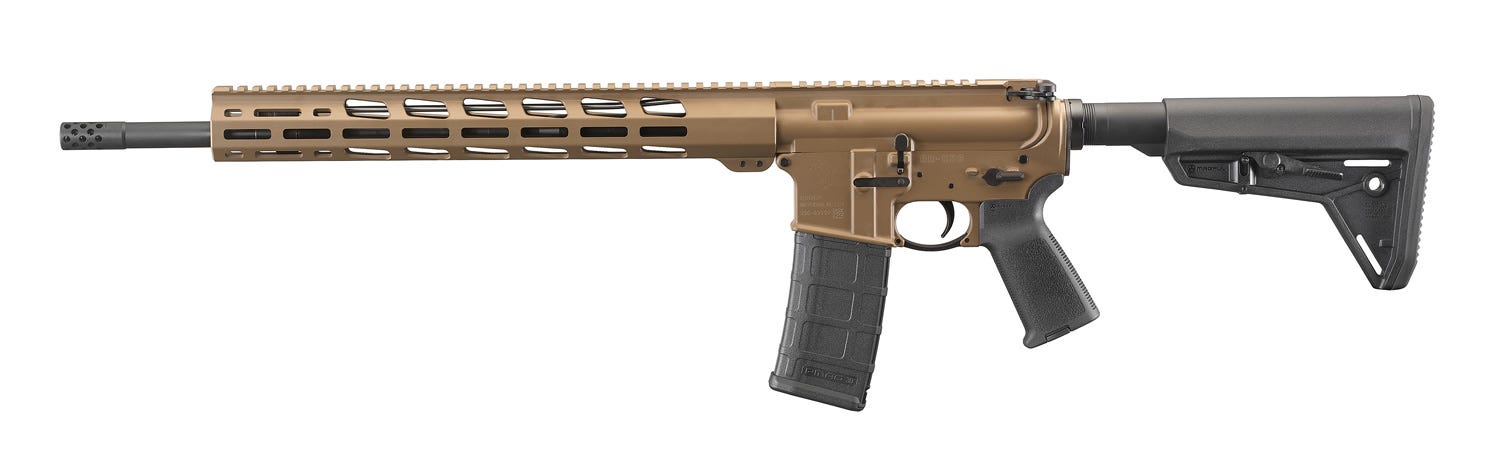 Ruger AR556 MPR Brown 5.56 NATO/.223 Rem 18" Barrel 30 Rounds - Image 3
