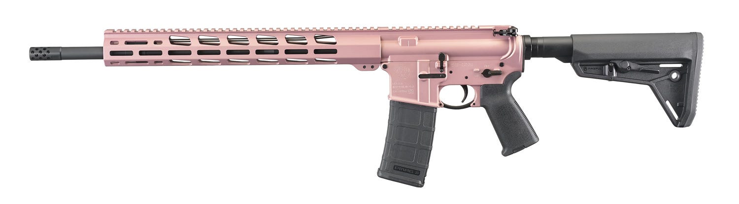 Ruger AR-556 MPR Rose Gold 5.56 / .223 Rem 18" Barrel 30-Rounds Threaded - Image 3