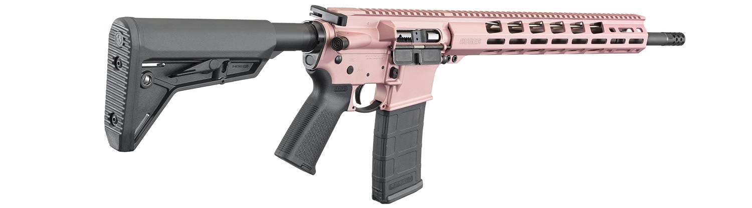 Ruger AR-556 MPR Rose Gold 5.56 / .223 Rem 18" Barrel 30-Rounds Threaded - Image 2