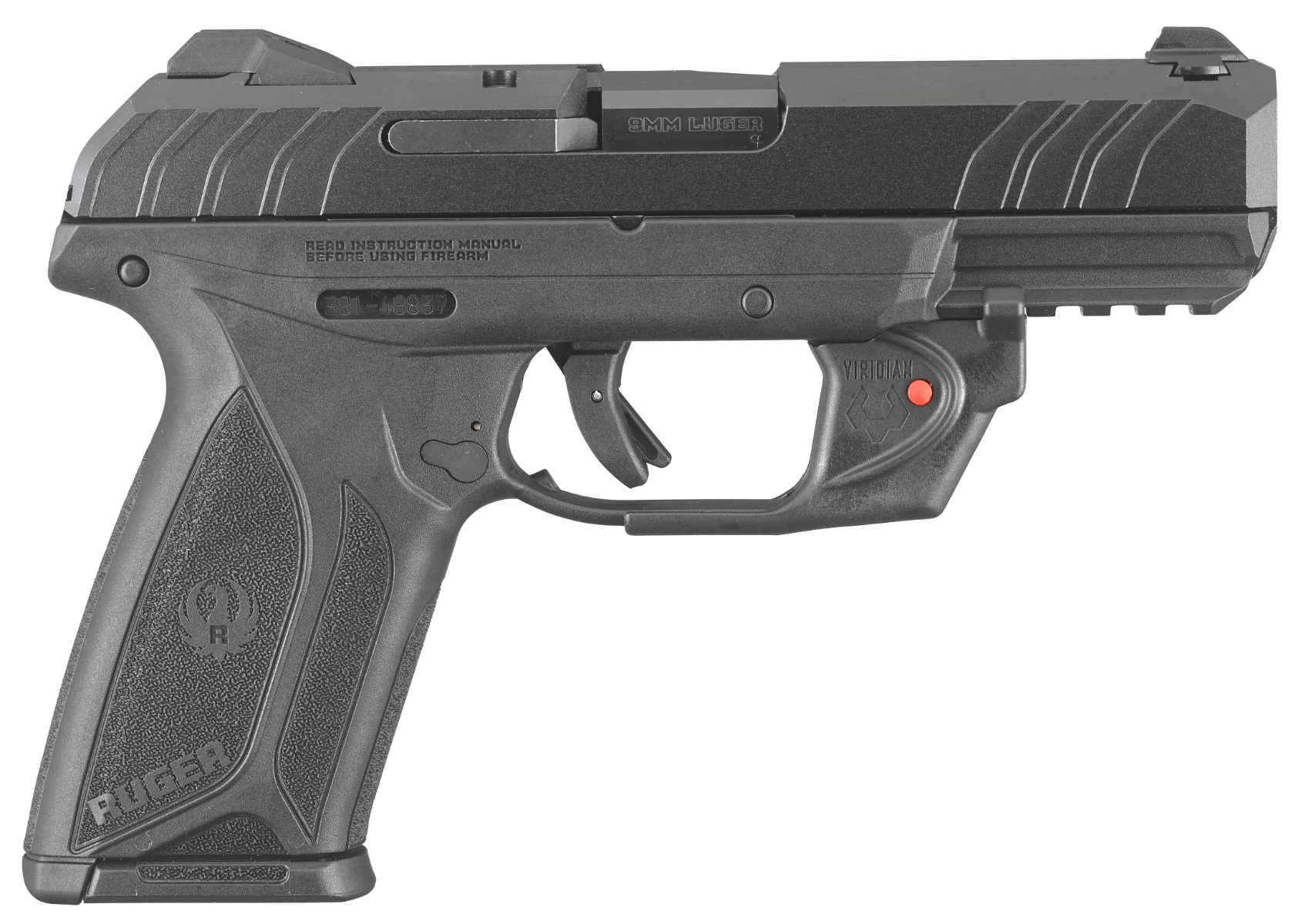 Ruger Security 9 9mm 4" Barrel 15-Rounds Viridian Red Laser