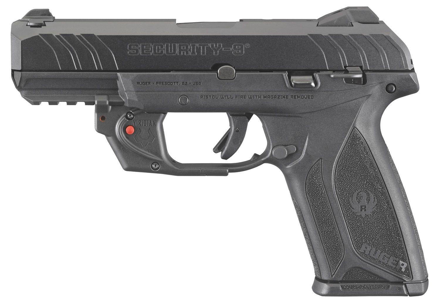 Ruger Security 9 9mm 4" Barrel 15-Rounds Viridian Red Laser - Image 2