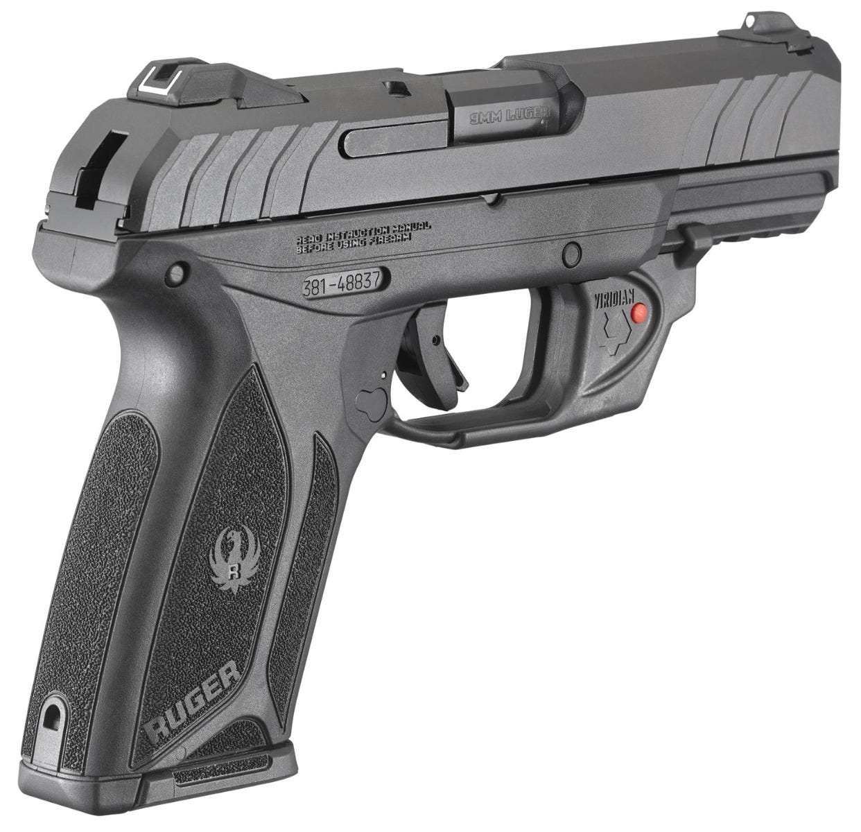 Ruger Security 9 9mm 4" Barrel 15-Rounds Viridian Red Laser - Image 3