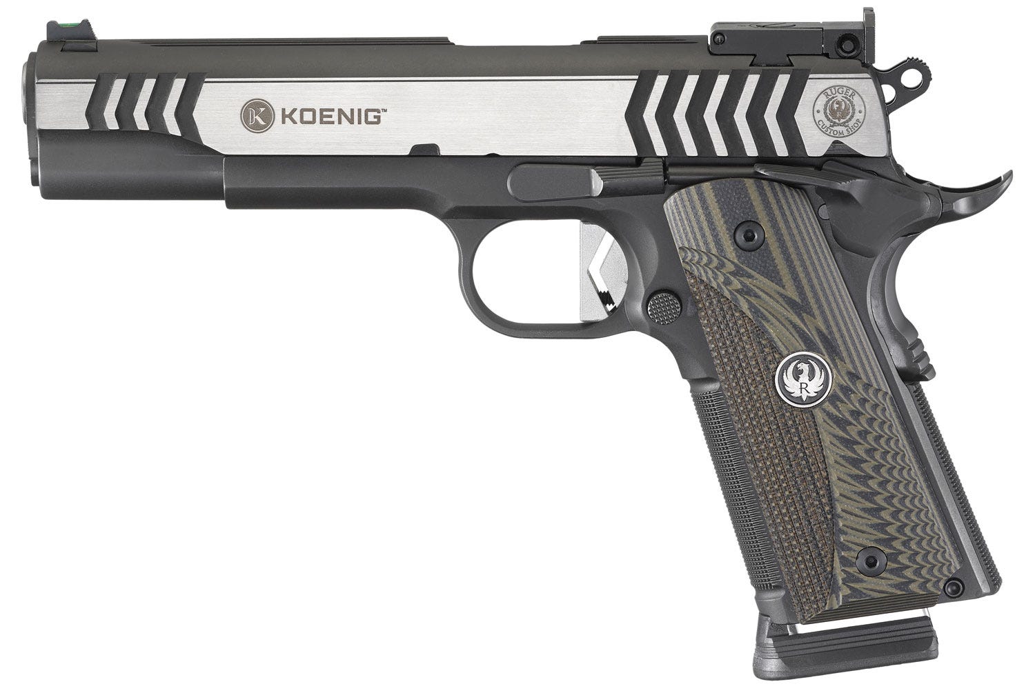 Ruger SR1911 Competition Stainless / Black .45 ACP 5" Barrel 8-Rounds - Image 2