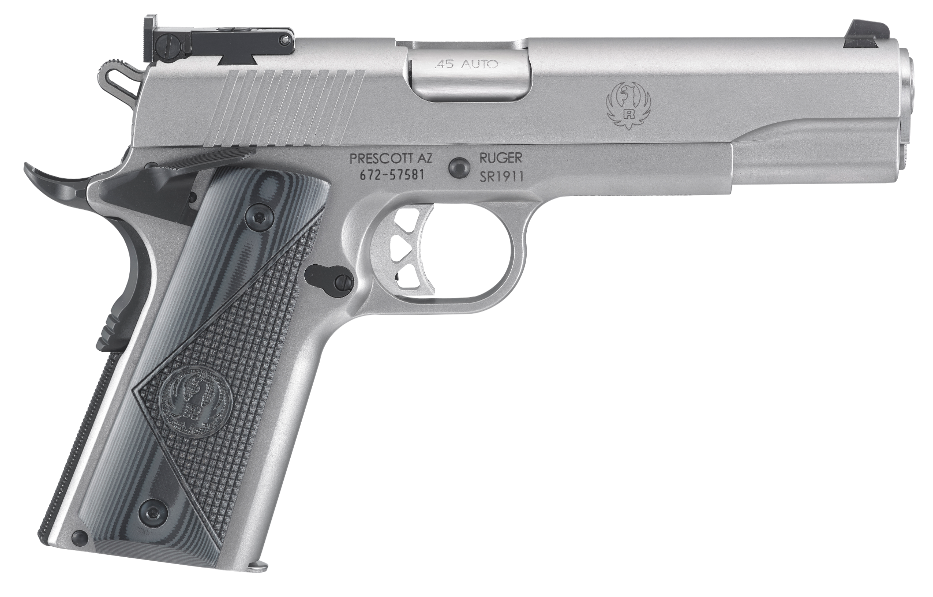 Ruger SR1911 Target Stainless .45 ACP 5" Barrel 8-Rounds