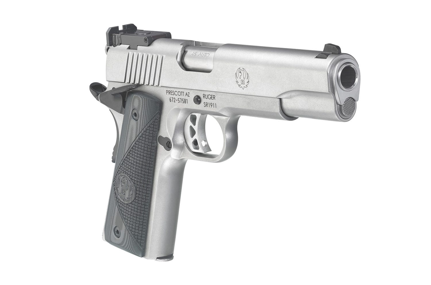 Ruger SR1911 Target Stainless .45 ACP 5" Barrel 8-Rounds - Image 3