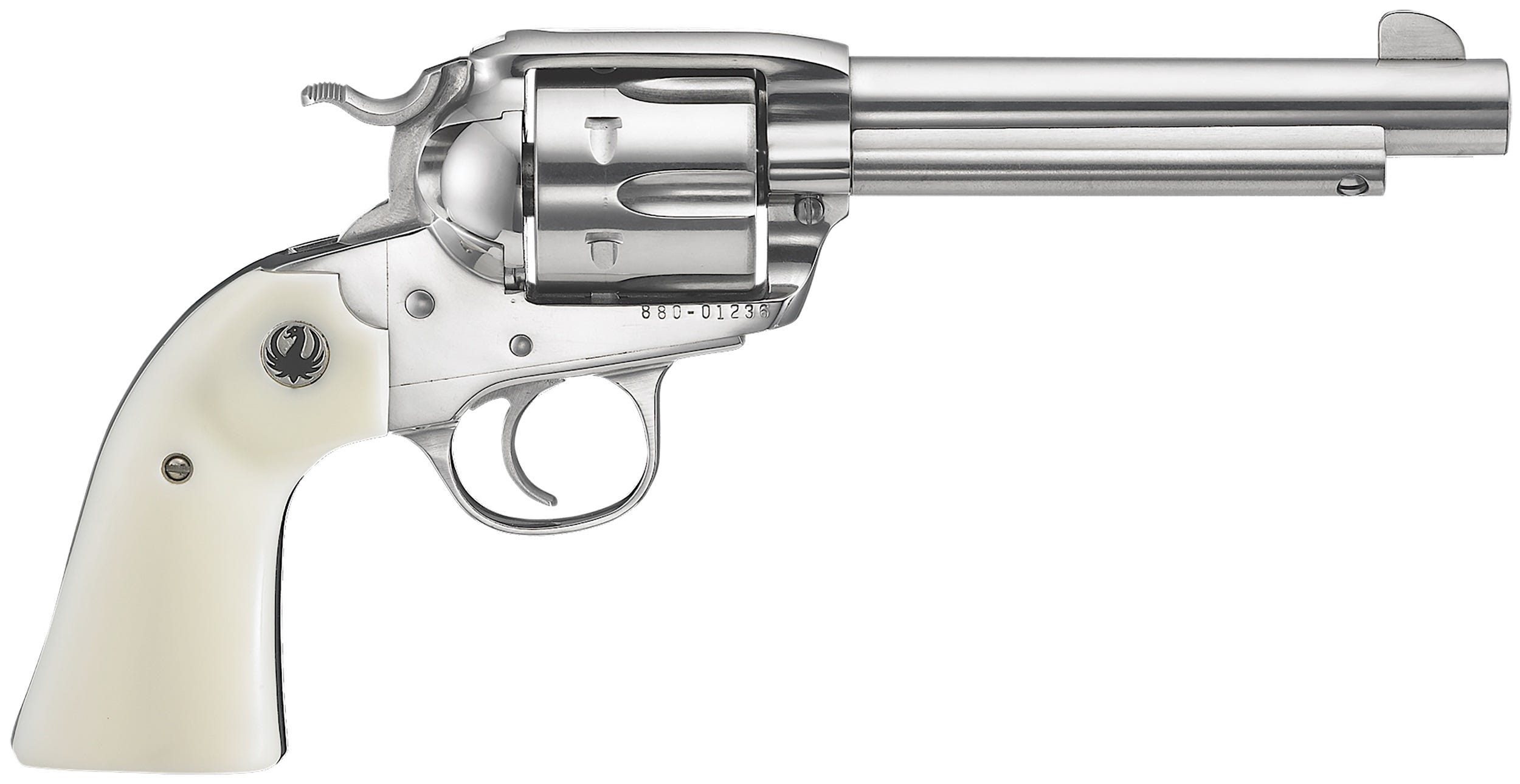 Ruger Vaquero Stainless .357 Mag 5.5" Barrel 6-Rounds Ivory Grips