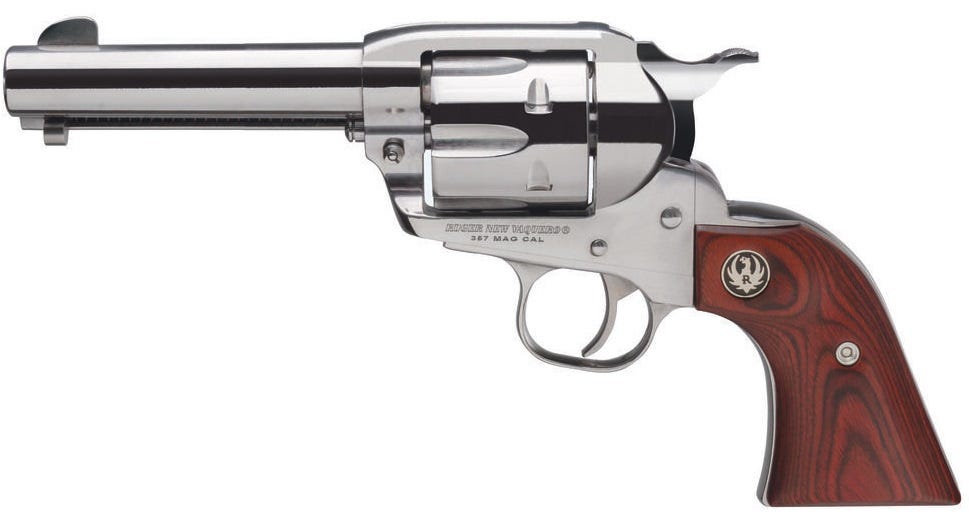 Ruger Vaquero Convertible Stainless .45 ACP / .45 Colt 4.62" Barrel 6-Rounds - Image 2