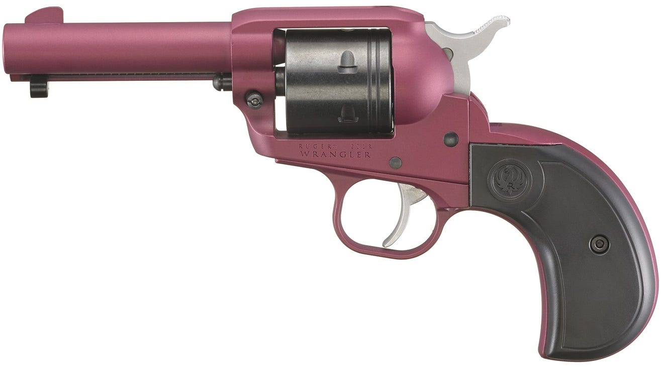 Ruger Wrangler Black Cherry .22 LR 3.75" Barrel 6-Rounds - Image 2