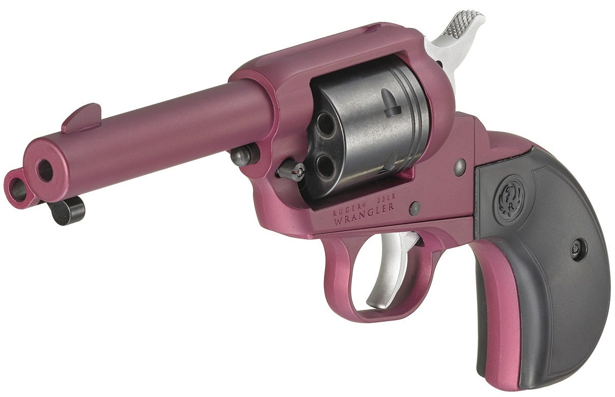 Ruger Wrangler Black Cherry .22 LR 3.75" Barrel 6-Rounds - Image 4