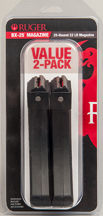 Ruger BX-25 10/22 OEM Magazine Value Pack .22 LR 25-Rounds 2-Pack - Image 2