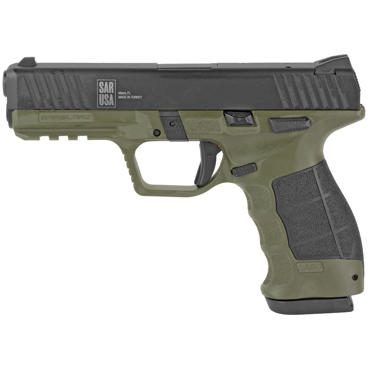 SAR USA SAR9 Pistol OD Green 9mm 4.40" Barrel 17-Rounds - Image 2